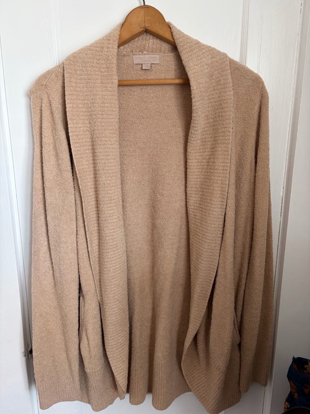 Barefoot Dreams Cozy Shawl Collar Cardigan - Light Beige